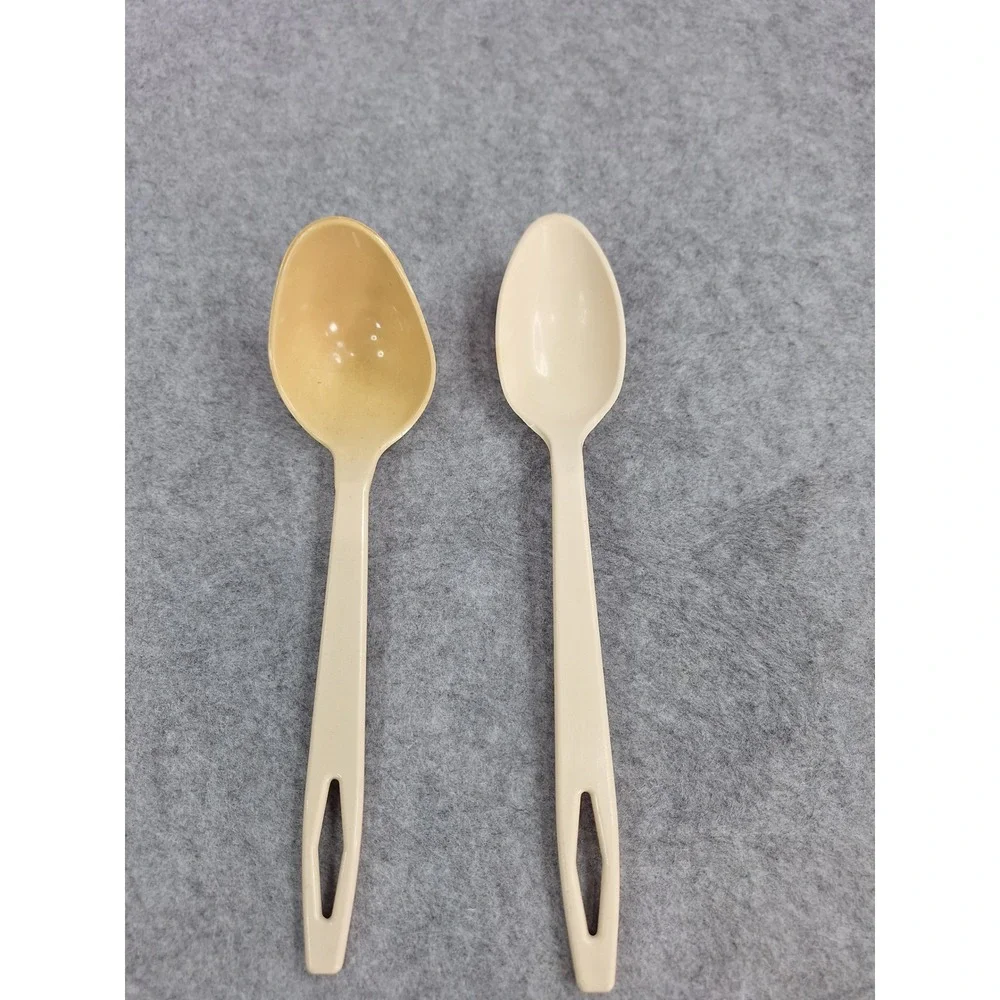 Tailor Made Products Beige Plastic Ladle Spoon Set of 2 Serving Kitchen‎ Camping